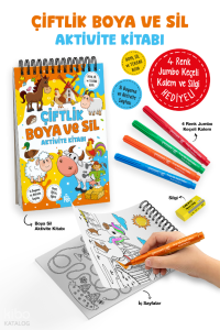 Çiftlik – Boya ve Sil Aktivite Kitabı