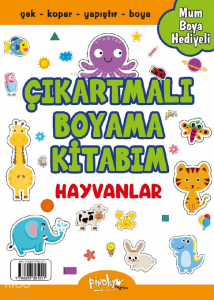 Çıkartmalı Boyama Kitabım - Hayvanlar (Boya Kalemi Hediyeli)