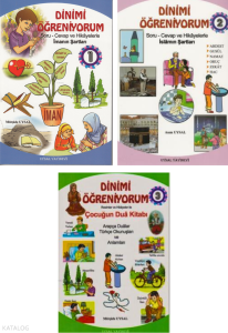 Çocuklar İçin Dinimi Öğreniyorum Soru Cevap ve Hikayelerle (3 Cilt Takım)