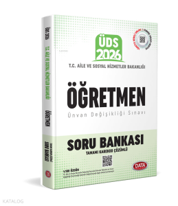 Data Yayınları 2026 T.C. Aile ve Sosyal Hizmetler Bakanlığı ÜDS Öğretmen Kadrosu Soru Bankası (Karekod Çözümlü)
