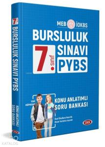 Data Yayınları 7. Sınıf PYBS İOKBS Bursluluk Sınavı Konu Anlatımlı Soru Bankası