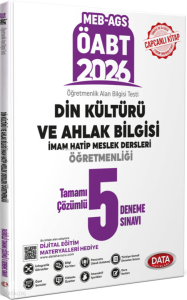 Data Yayınları ÖABT MEB-AGS  Di̇n Kültürü ve Ahlak Bi̇lgi̇si̇ İmam Hati̇p Meslek Dersleri̇ Öğretmenli̇ği̇ Tamamı Çözümlü 5 Deneme Sınavı