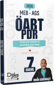 Dijika Yayınları 2026 ÖABT MEB-AGS PDR Psikolojik Danışma ve Rehberlik Öğretmeni 7 Deneme Çözümlü