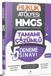 Dizgi Kitap 2026 Hukuk Atölyesi HMGS Hukuk Mesleklerine Giriş Sınavı Tamamı Çözümlü 5 Deneme Sınavı