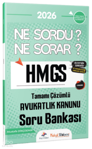 Dizgi Kitap 2026 Hukuk Atölyesi HMGS Ne Sordu Ne Sorar Avukatlık Kanunu Tamamı Çözümlü Soru Bankası