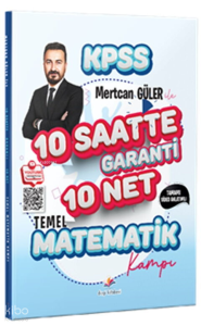 Dizgi Kitap 2026 KPSS Mertcan Güler ile Tamamı Video Anlatımlı 10 Saatte Garanti 10 Net Temel Matematik Kampı