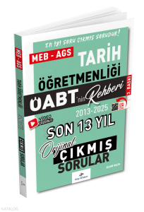 Dizgi Kitap 2026 MEB AGS ÖABT Tarih Öabt'nin Rehberi Konularına Göre Tasnif Edilmiş Son 13 Yıl Orijinal Video Çözümlü Çıkmış Sınav Soruları