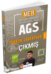 Dizgi Kitap 2026 MEB-AGS Türkiye Coğrafyası Çıkmış Sorular Çözümlü