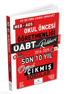 Dizgi Kitap 2026 ÖABT MEB-AGS nin Rehberi Okul Öncesi Öğretmenliği Çıkmış Sorular Son 10 Yıl Çözümlü