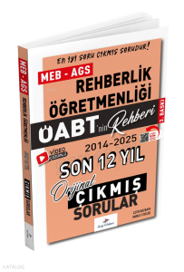 Dizgi Kitap 2026 ÖABT MEB-AGS nin Rehberi Rehberlik Çıkmış Sorular Son 12 Yıl Çözümlü