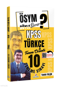 Dizgi Kitap ÖSYM Böyle Sorar 2026 KPSS Türkçe Tamamı PDF Çözümlü 10 Deneme Sınavı