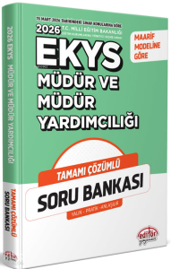 Editör Yayınevi MEB EKYS Müdür ve Müdür Yardımcılığı Çözümlü Soru Bankası