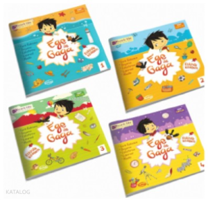 Ege İle Gaga Etkinlik Kitabım Seti(4 Kitap Set);Fark Bulmaca, Boyama, Eşleştirme, Labirent, Maske