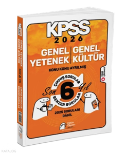Eğitim Deposu 2026 KPSS Genel Yetenek Genel Kültür Konu Konu Son 6 Yıl Çıkmış - Benzer Sorular