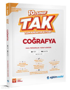 Eğitim Vadisi Yayınları 10. Sınıf Tam Anlatım Kitabı Coğrafya