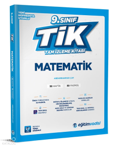 Eğitim Vadisi Yayınları 9.Sınıf Tam İzleme Kitabı Matematik (24-25)