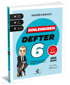 Eker Test 6. Sınıf Din Kültürü ve Ahlak Bilgisi Dinlendiren Defter