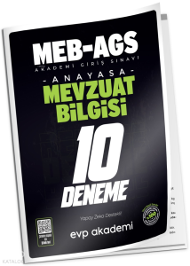 EVP Akademi MEB-AGS Mevzuat Bilgisi 10 Deneme Çözümlü