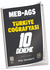 EVP Akademi MEB-AGS Türkiye Coğrafyası 10 Deneme Çözümlü