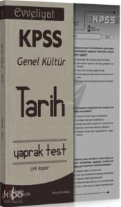 Evveliyat Kpss Genel Kültür Tarih Yaprak Test 2016; Çek Kopar