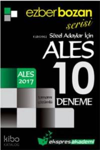 Ezberbozan Serisi ALES Sözel Adaylar İçin Tamamı Çözümlü 10 Deneme 2017