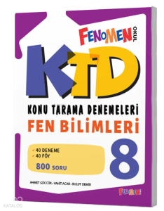 Fenomen 8 Fen Bilimleri Konu Tarama Denemeleri