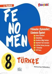 Fenomen Kitap 8. Sınıf Türkçe 4. Fasikül Fiilimsiler Eylemsiler Cümlenin Öğeleri