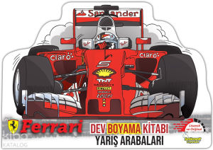 Ferrari Dev Boyama Yarış Arabaları