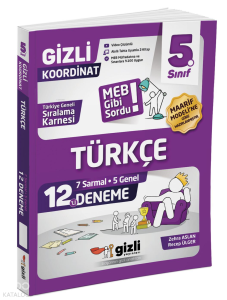 Gizli Yayınları 5. Sınıf Türkçe 12'li Deneme-MEB Gibi Sordu