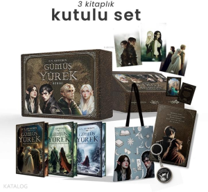 Gümüş Yürek Serisi  (Üç Kitaplık Hediyeli - Yan Boyamalı - Ciltli -  Kutu)