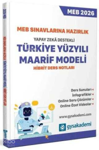 Gysakademi 2026 MEB Sınavlarına Hazırlık Yapay Zeka Destekli Türkiye Yüzyılı Maarif Modeli Ders Notları