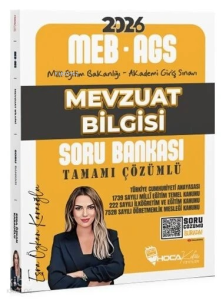 Hoca Kafası 2026 MEB-AGS Mevzuat Bilgisi Soru Bankası Çözümlü