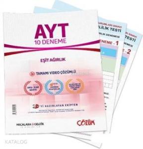 Hocalara Geldik Yayınları AYT Eşit Ağırlık Tamamı Video Çözümlü 10 Deneme Hocalara Geldik 