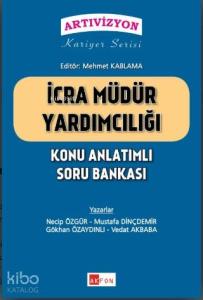 İcra Müdür Yardımcılığı Konu Anlatımlı Çözümlü Soru Bankası Ekim 2019