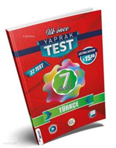 İlkönce 07.Sınıf Yaprak Test Türkçe - 2023
