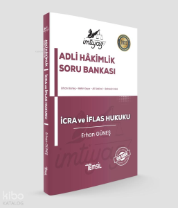İmtiyaz Adli Hakimlik İcra ve İflas Hukuku Soru Bankası