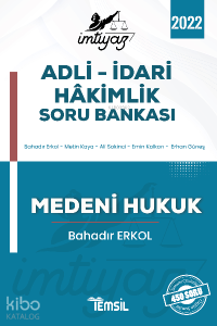 İmtiyaz Adli – İdari Hakimlik Soru Bankası Medeni Hukuk