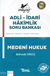 İmtiyaz Adli – İdari Hakimlik Soru Bankası Medeni Hukuk