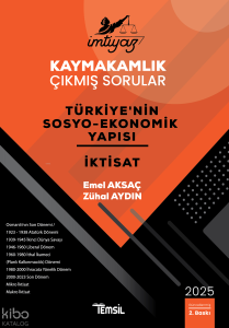 İmtiyaz Kaymakamlık Çıkmış Sorular Türkiye'nin Sosyo-Ekonomik Yapısı ve İktisat