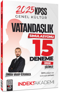 İndeks Akademi 2025 KPSS Vatandaşlık Simülasyonu 15 Deneme Çözümlü
