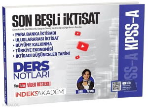 İndeks Akademi 2026 KPSS A Grubu Son Beşli İktisat Video Ders Notları