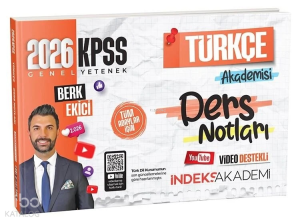 İndeks Akademi 2026 KPSS Türkçe Akademisi Video Ders Notları