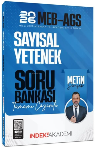 İndeks Akademi 2026 MEB-AGS Sayısal Yetenek Soru Bankası Çözümlü