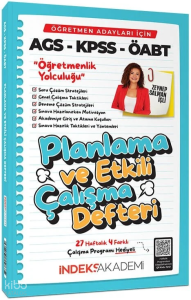 İndeks Akademi MEB-AGS ÖABT Öğretmenlik Yolculuğu Planlama ve Etkili Çalışma Defteri