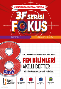 İsem Yayınları 8. Sınıf Fen Bilimleri Akıllı Defter