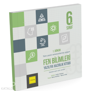 Kare Yayınları 6. Sınıf 1. Dönem Fen Bilimleri Yazılıya Hazırlık Kitabı