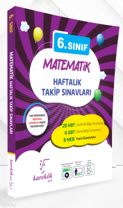 Karekök Yayınları  6. Sınıf Matematik Haftalık Takip Sınavları