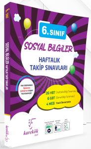 Karekök Yayınları 6. Sınıf Sosyal Bilgiler Haftalık Takip Sınavları