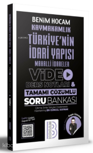 Kaymakamlık Türkiye'nin İdari Yapısı Mahalli İdareler Video Ders Notları ve Tamamı Çözümlü Soru Bankası