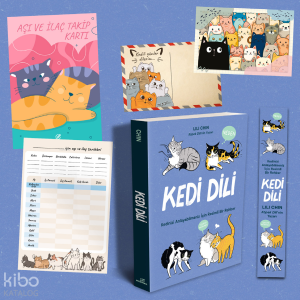 Kedi Dili - Özel Set - Aşı Takip Kartı - Kartpostal ve Ayraç İlaveli